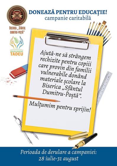 Campania “Donează pentru educație” (2018) – fotografia 2