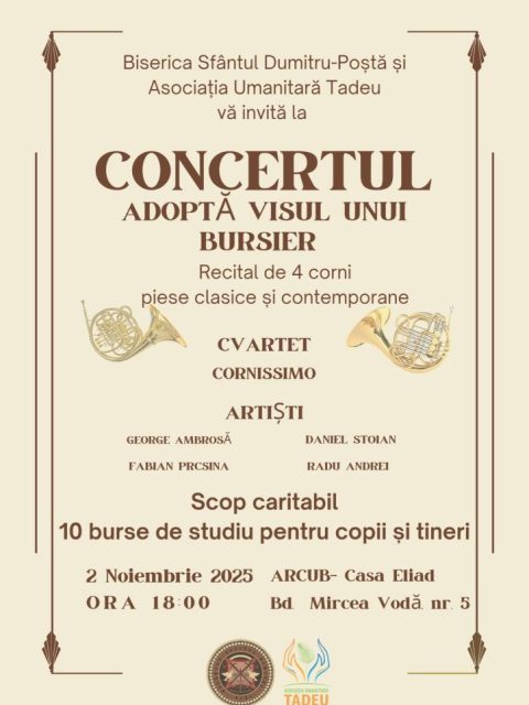 Concertul Adoptă visul unui bursier