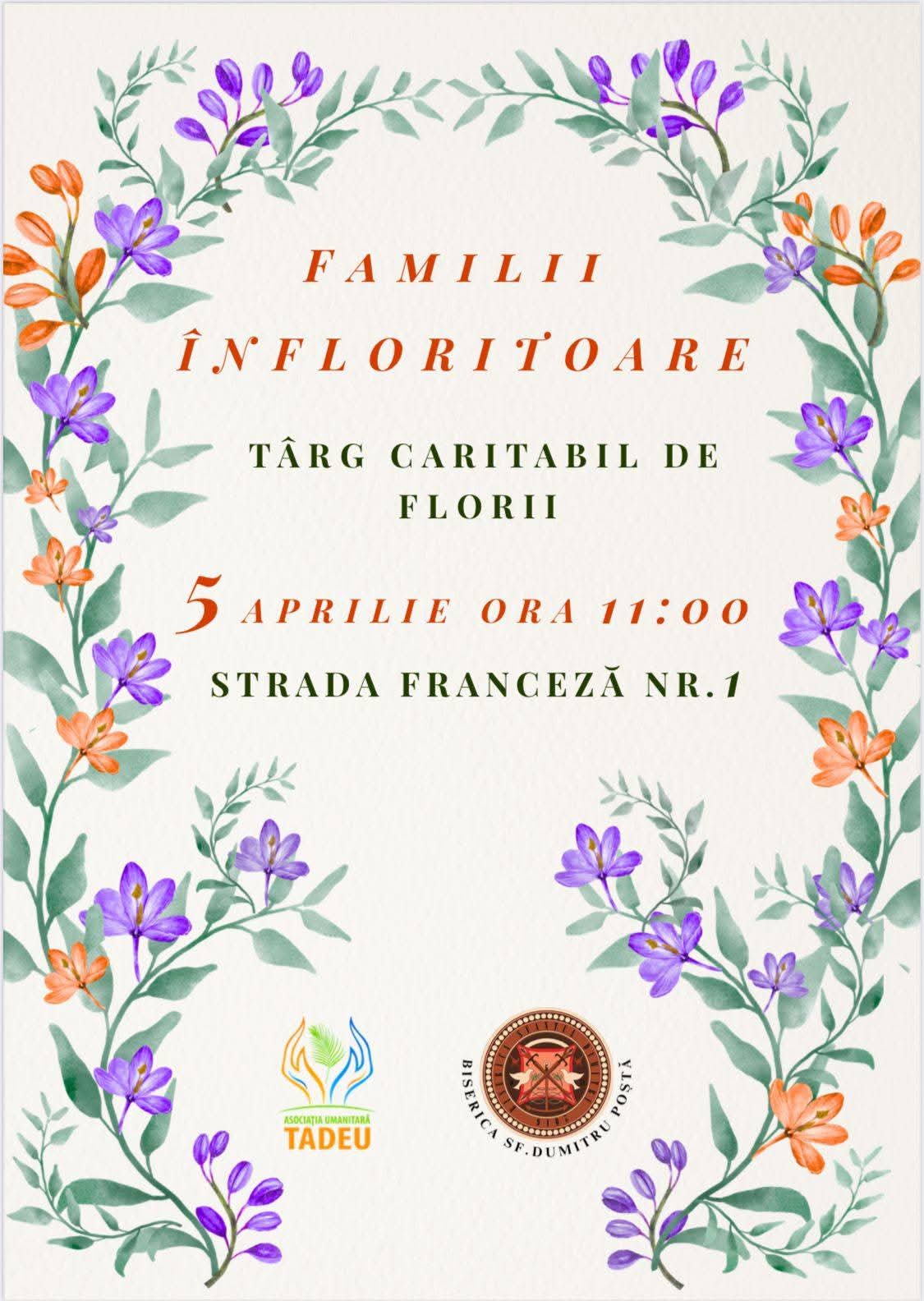 Familii ÎNFLORITOARE